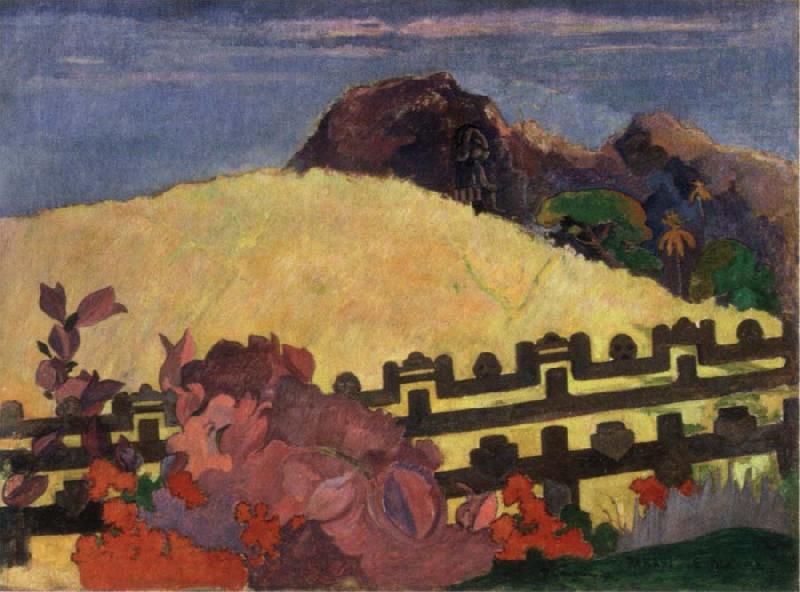 Paul Gauguin The Sacred Mountain oil painting image